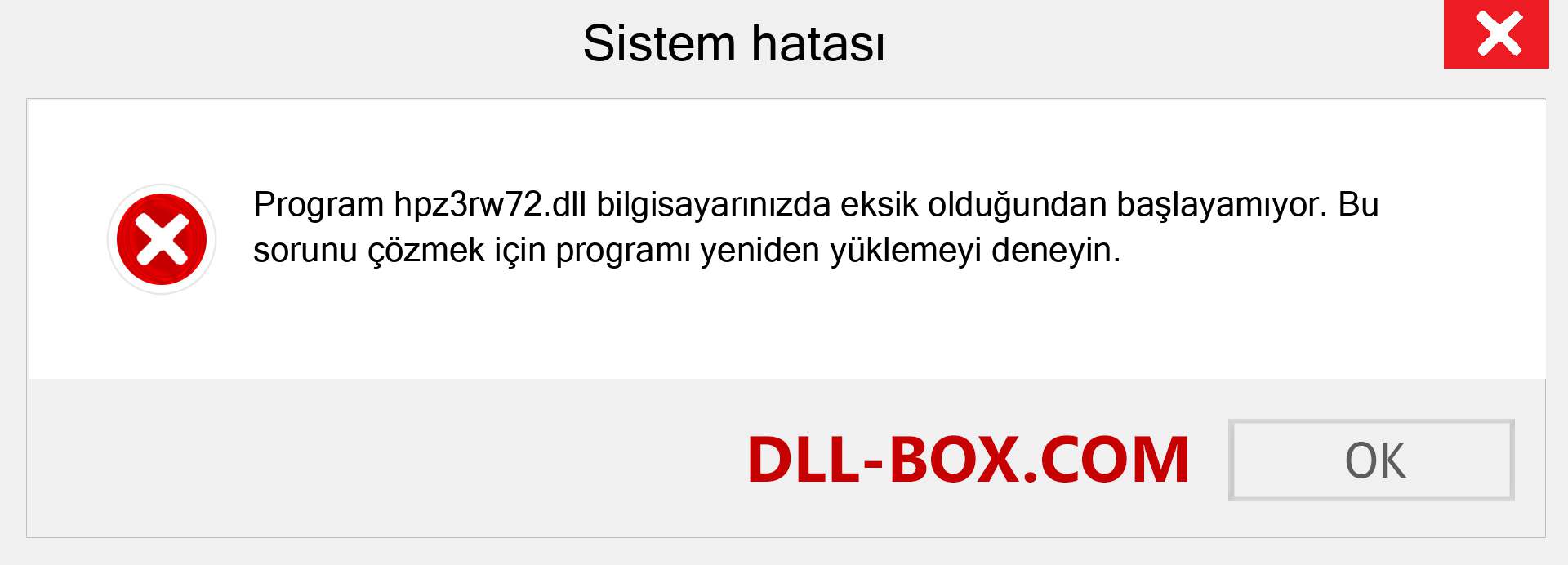 hpz3rw72.dll dosyası eksik mi? Windows 7, 8, 10 için İndirin - Windows'ta hpz3rw72 dll Eksik Hatasını Düzeltin, fotoğraflar, resimler